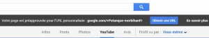 Bouton Obtenur une URL sur google plus