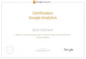 certification google analytics